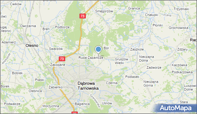 mapa Gruszów Mały, Gruszów Mały na mapie Targeo